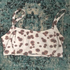 Sunflower bandeau with caged back